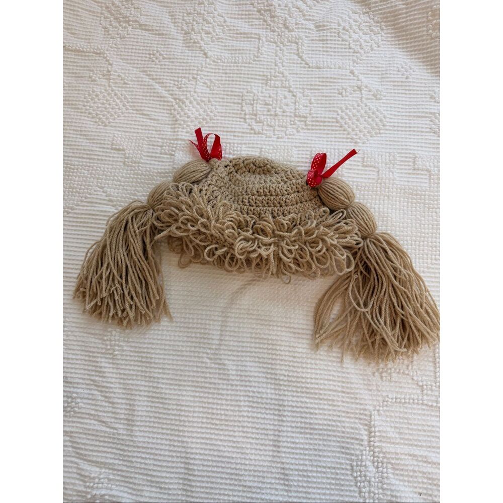 Crochet Cabbage Patch Baby Hat 6-12M Halloween